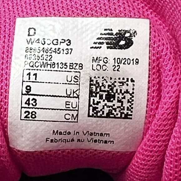 New Balance 450 v3 Running Shoe Womens Sz 11 D Grey Pink Walking Sneaker Low Top - Picture 9 of 11